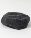 画像4: BELAFOTE/RT PEAKY HAT COTTON WOOL HERINGBINE  BLACK