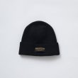 画像1: RATS/COTTON KNIT CAP  BLACK