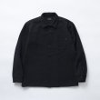 画像1: RATS/COTTON WOOL SHIRT  BLACK