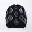 画像1: (店頭在庫分）RATS/NATIVE CROSS CREW NECK  BLACK