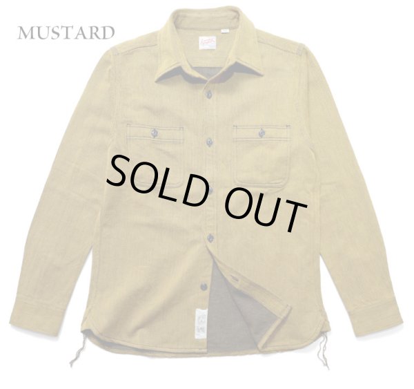 画像1: HOUSTON/SOLID VIYELLA SHIRTS  MUSTARD