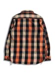 画像2: HOUSTON/BLOCK CHECK VIYELLA SHIRTS  BLACKxORANGE