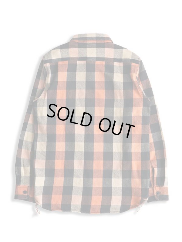 画像2: HOUSTON/BLOCK CHECK VIYELLA SHIRTS  BLACKxORANGE