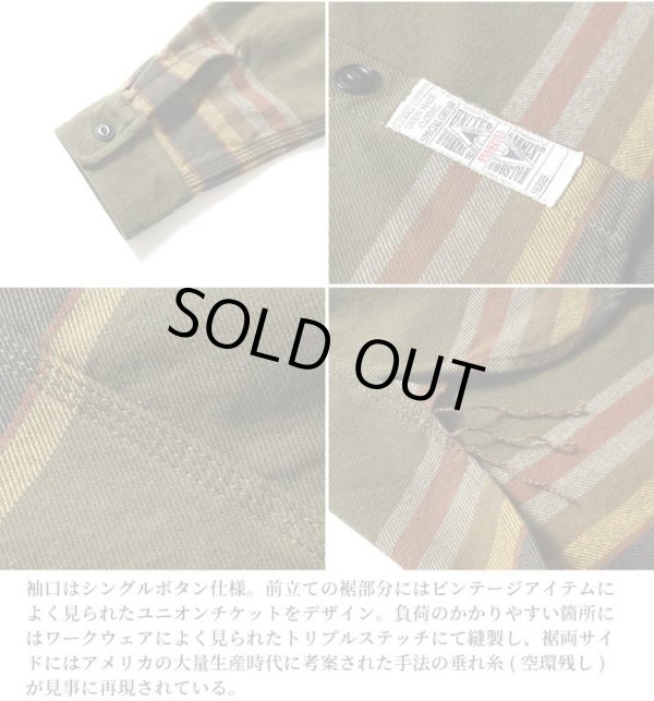 画像4: HOUSTON/BORDER VIYELLA SHIRTS  OLIVE