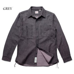 画像: HOUSTON/SOLID VIYELLA SHIRTS  GRAY