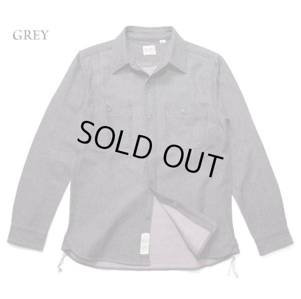 画像1: HOUSTON/SOLID VIYELLA SHIRTS  GRAY