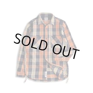 画像: HOUSTON/BLOCK CHECK VIYELLA SHIRTS  BLACKxORANGE