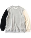 画像1: GYMMASTER/ORGANIC COTTON CREW NECK  CRZ GRAYxOFFxNAVY