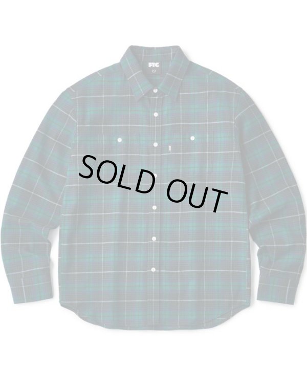 画像1: FTC/PLAID NEL SHIRT  NAVY