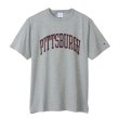 画像1: CHAMPION/PRINT SHORT  SLEEVE T PITTSBURGH  OX.GRAY