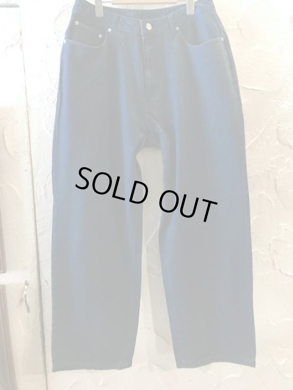 画像1: HAL HAM/DENIM BAGGY PANTS  INDIGO