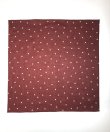 画像1: BELAFOTE/RT BANDANA DOT  BURGUNDY