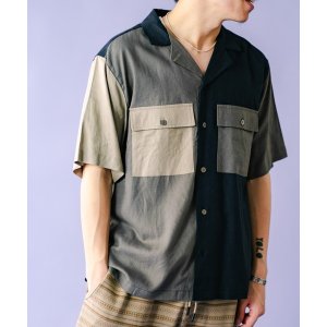 画像: (再入荷）GYMMASTER/LINENxRAYON  SHIRT  BLACK CRZ