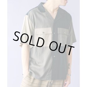 画像: (再入荷）GYMMASTER/LINENxRAYON  SHIRT  BLACK CRZ