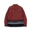 画像1: RATS/NATIVE JAQUARD SHIRT  RED