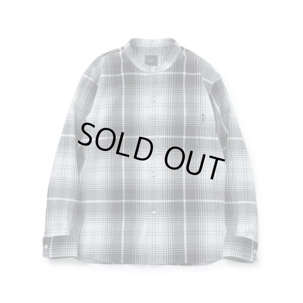 画像1: RATS/STAND CHECK SHIRT  GRAY