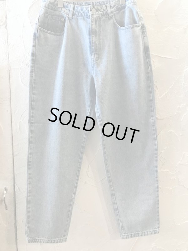 画像1: (再入荷) HAL HAM/DENIM WIDE TAPERED PANTS  BLUE CHEMICAL