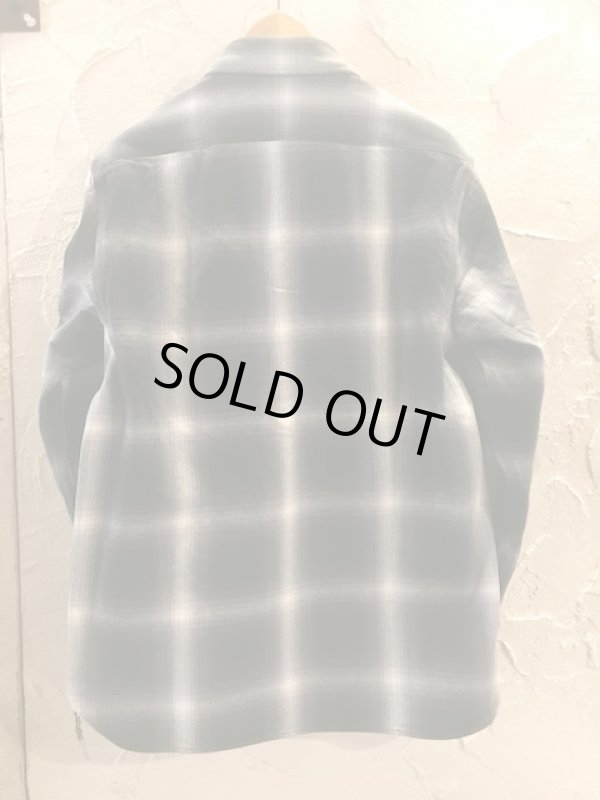 画像2: HOUSTON/OMBRE CHECK VIYELLA SHIRT  BLACK