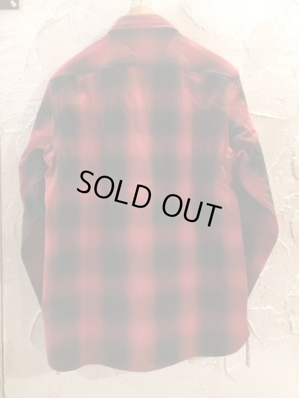 画像2: HOUSTON/OMBRE CHECK VIYELLA SHIRT  RED
