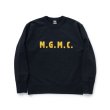 画像1: RATS/LETTERD CREWNECK SWEAT  BLACK