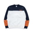 画像1: RATS/CROSS CUT CREW NECK SWEAT  NAVY