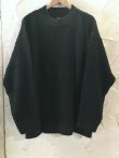 画像1: REVO/WAFFLE KNITING MOCKNECK KNIT  BLACK