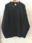 画像1: REVO/SHAGGY CREWNECK KNIT  BLACK