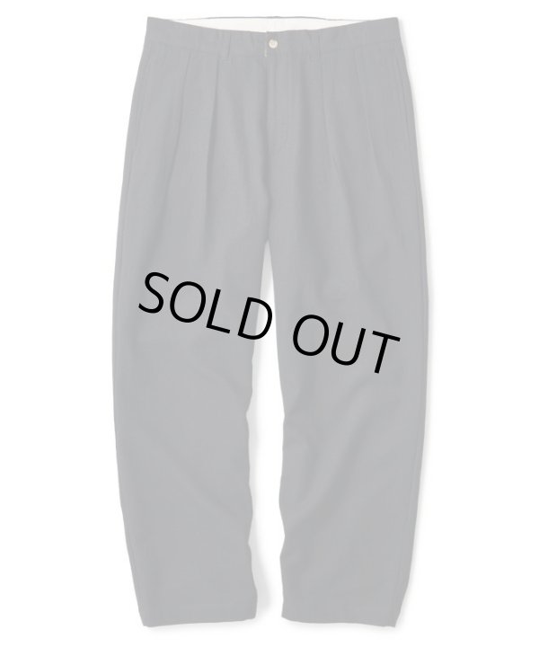 画像1: FTC/WOOL SLACKS PANT  BLACK