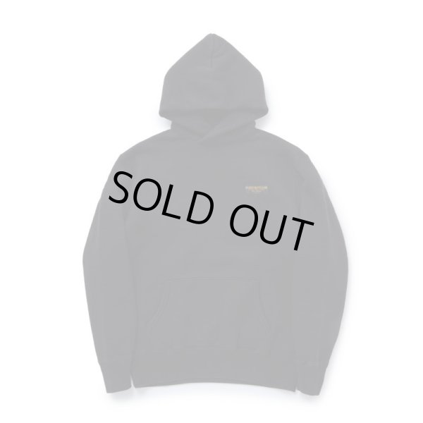 画像1: RATS/CROSS NECK HOODIE BAR TAG  BLACK