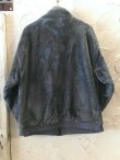 画像4: (SALE 30%OFF) REVO/NYLONxBOA STAND COLLER BLOUSON  BLACKxCHARCOAL