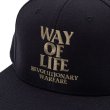 画像2: (振込限定、運賃１０００円)RATS/EMBROIDERY CAP WAY OF LIFE  BLACKxA.GOLD