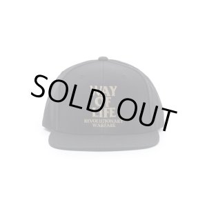 画像: (振込限定、運賃１０００円)RATS/EMBROIDERY CAP WAY OF LIFE  BLACKxA.GOLD