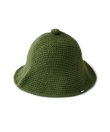 画像1: FTC/CROCHET BUCKET HAT  OLIVE