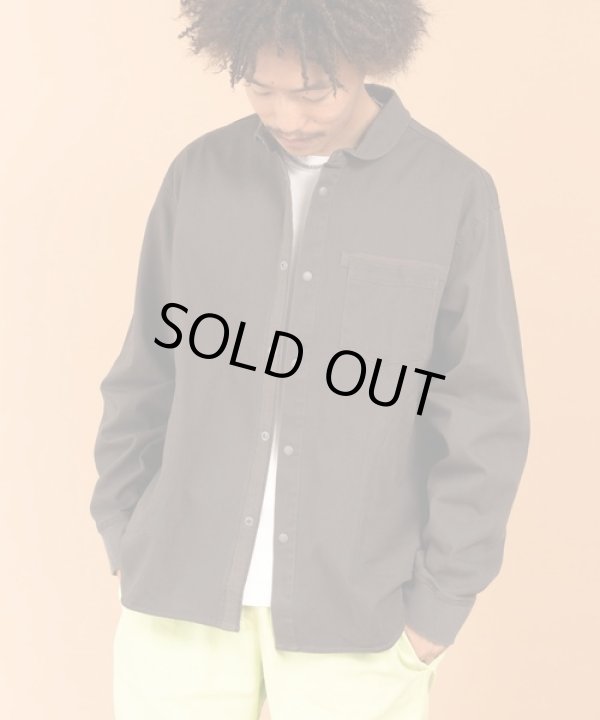 画像2: GYMMASTER/STRETCH TWILL SHIRT JKT  BLACK