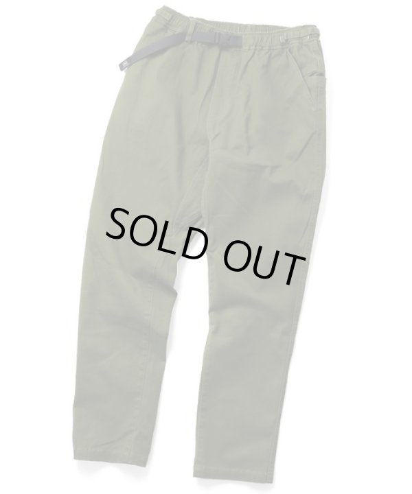 画像1: GYMMASTER/STRETCH TWILL TAPERED PANTS  OLIVE