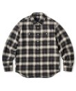 画像1: FTC/NEPPED PLAID NELL SHIRT  BLACK