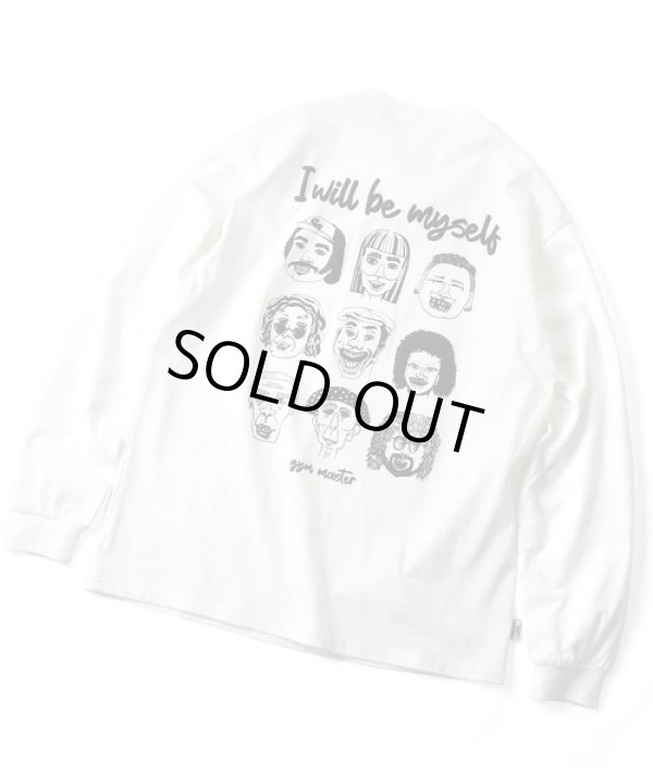 画像1: GYMMASTER/BE MYSELF LS T  WHITE