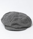 画像2: BELAFOTE/RT PEAKY HAT SOLT&PEPPER BLK CHAMBRAY