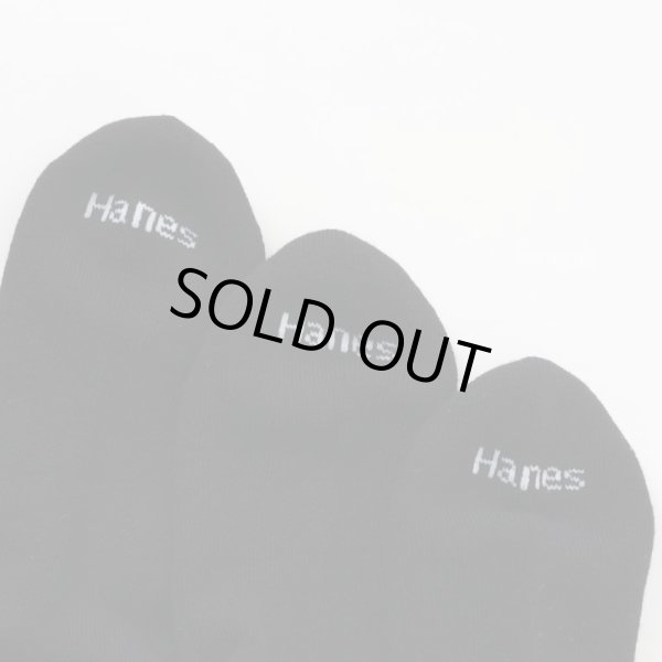 画像3: HANES/QUARTER 3ｐ SOCKS  BLACK