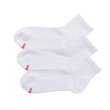 画像2: HANES/QUARTER 3ｐ SOCKS  WHITE