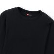 画像1: HANES/CREW NECK L.SLEEVE THERMAL  BLACK