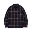 画像1: RATS/OMBRE CHECK SHIRTS  BLACK