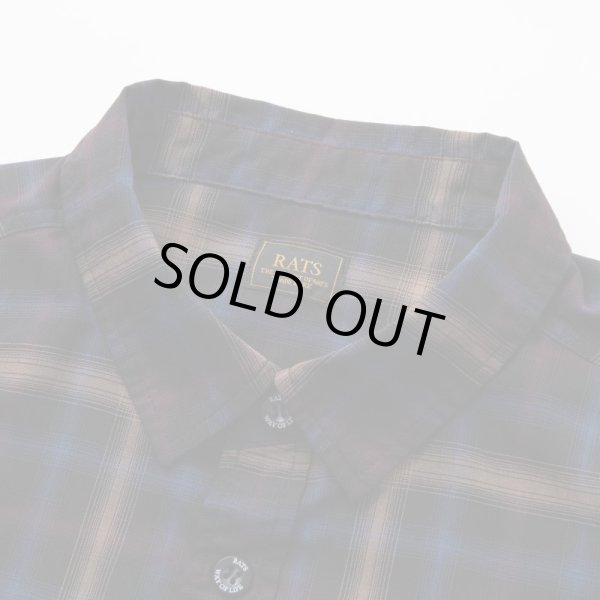 画像4: RATS/OMBRE CHECK SHIRTS  BLACK