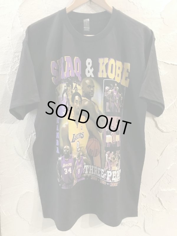 画像1: THREADE ON DEMAND/SHAQ&KOBE S/S T  BLACK