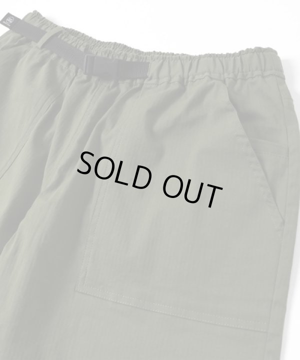 画像3: GYMMASTER/STRETCH HERRINGBONE  SHORTS  OLIVE CRZ