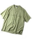 画像1: GYMMASTER/LINENxRAYON  SHIRT  OLIVE