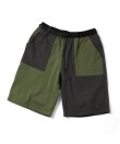 画像1: GYMMASTER/STRETCH HERRINGBONE  SHORTS  OLIVE CRZ