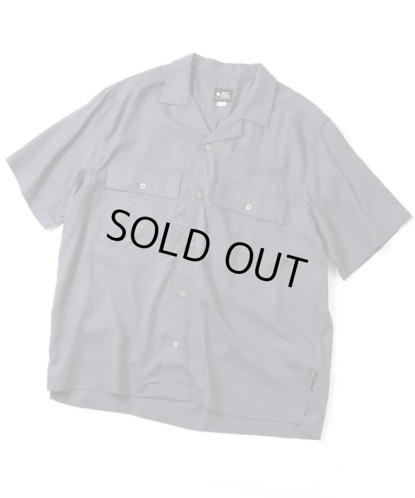 画像1: GYMMASTER/LINENxRAYON  SHIRT  CHARCOAL