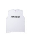 画像1: ROTTWEILER/CLASSIC NO SLEEVE T  WHITE