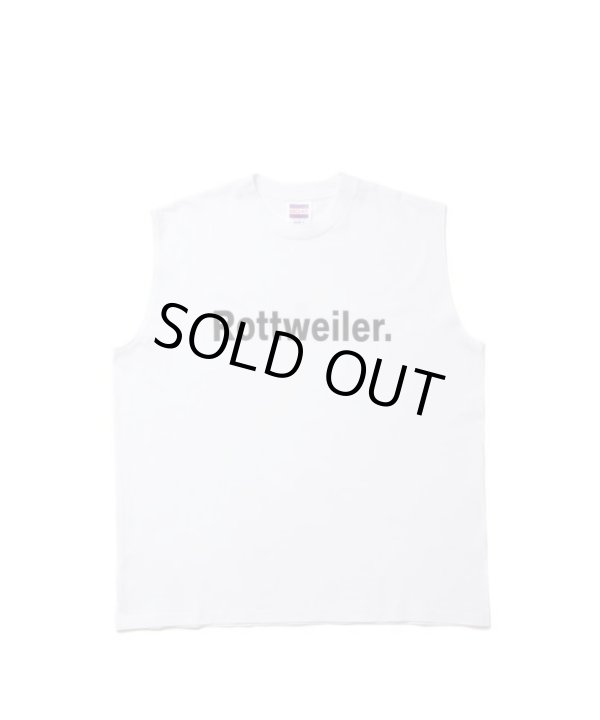 画像1: ROTTWEILER/CLASSIC NO SLEEVE T  WHITE